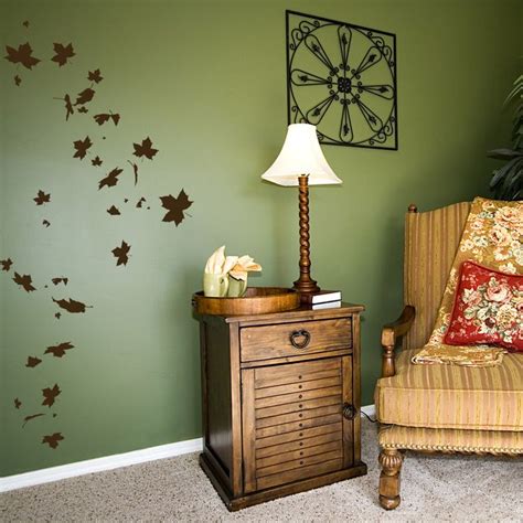 Falling Leaves Wall Decal Nature Wall Decal Autumn Wall Art Falling