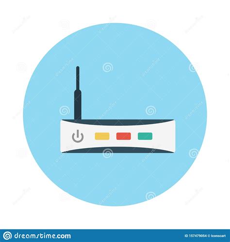 Modem Flat Black Silhouette Icon Cartoon Vector