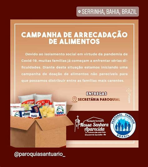 Par Quia Santu Rio Faz Arrecada O De Alimentos Em Serrinha Veja Como