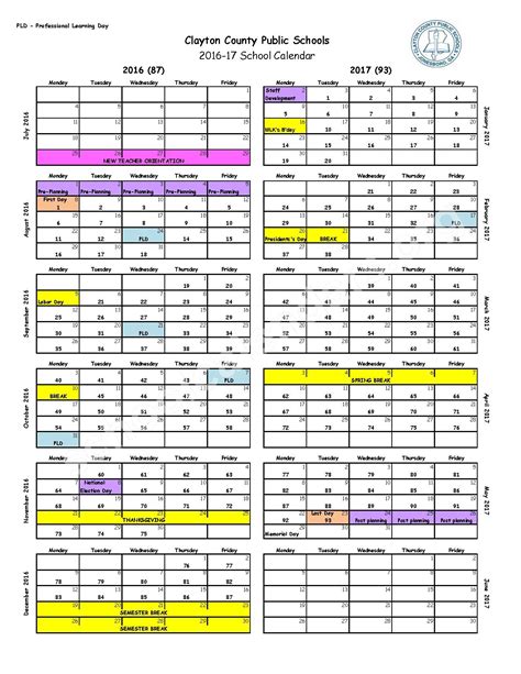 Clayton County Schools Calendar 2024-25 - Terry Diannne