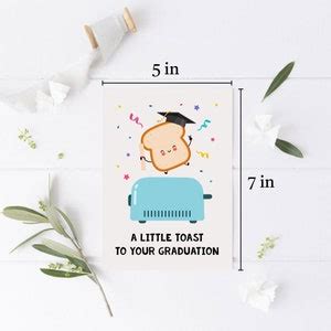 Funny Graduation Card A Little Toast to Your Graduation - Etsy