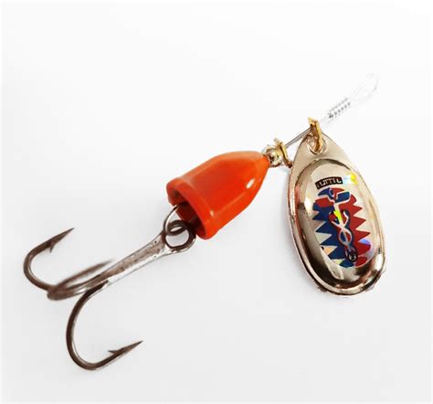 3.5 Gram Spin Vibrating Lure - Red / Blue / Iridescent. Suit Ultralight ...