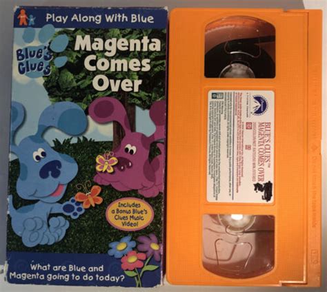 Blues Clues Magenta Comes Over Vhs Ebay