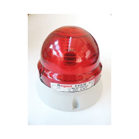 Feu Fixe Clignotant Rouge Incandescent V W Culot Ba D Ip