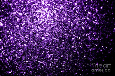 Dark Purple Faux Shiny Glitter Sparkles Digital Art By Pldesign Fine