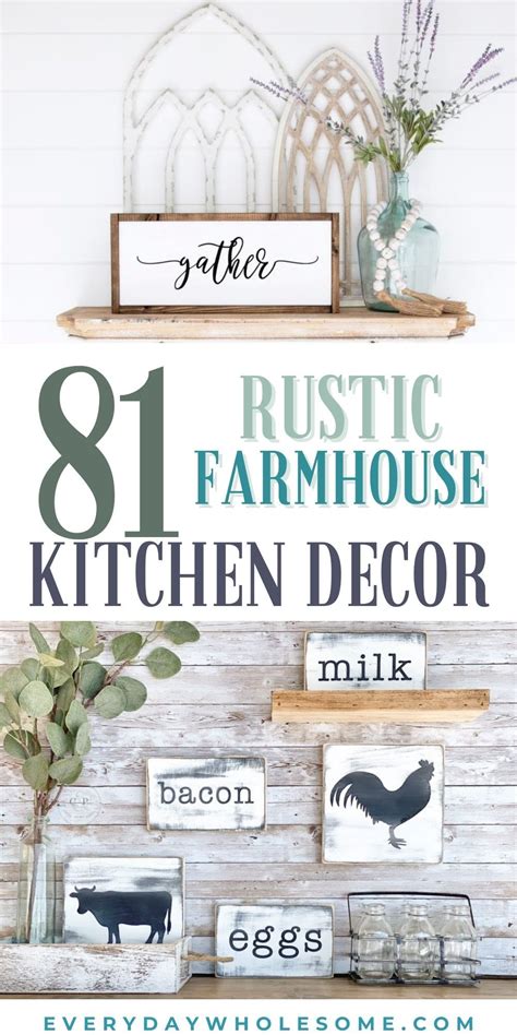 81 rustic farmhouse kitchen decor ideas – Artofit