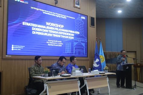 Lpmpp Untirta Gelar Workshop Strategi Manajemen Pelayanan Prima Sdm