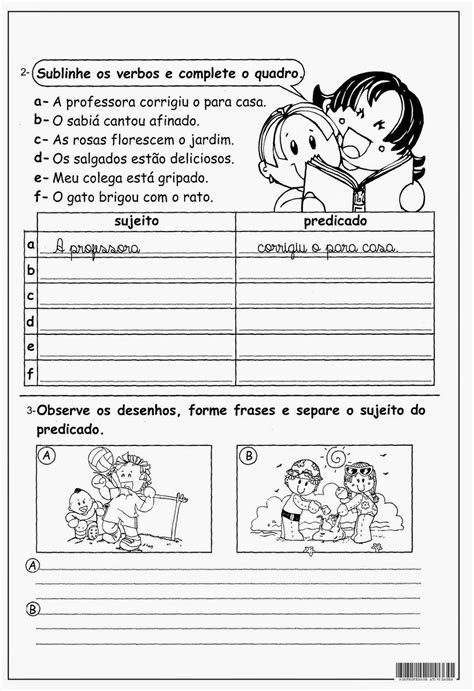 Tipos De Sujeito Exercícios