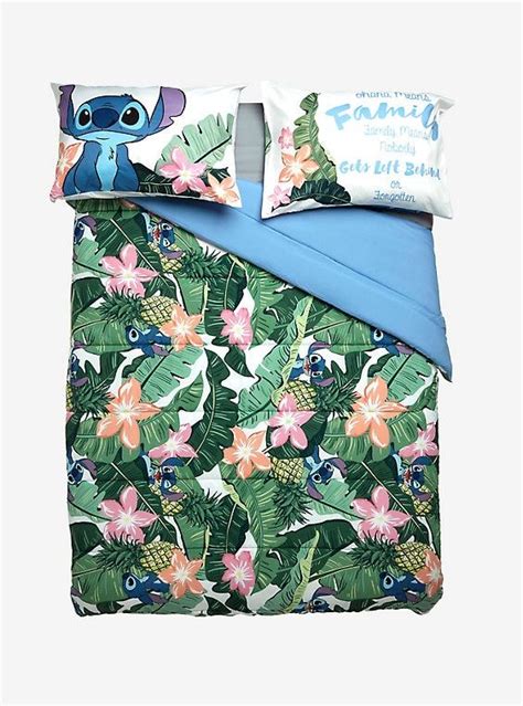 Disney Lilo Stitch Tropical Stitch Full Queen Comforter Disney