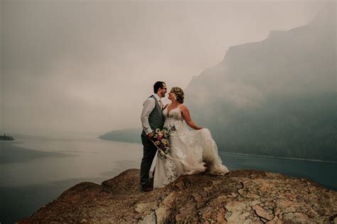 Glacier National Park Elopement At Saint Mary Honeybeeweddingsmt