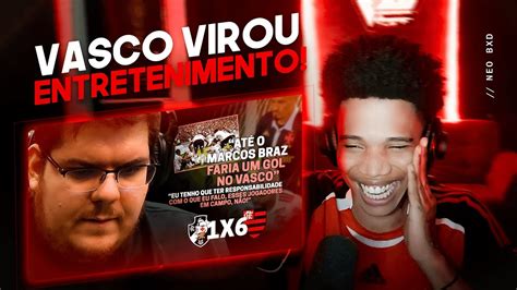 NEO REAGE A CASIMIRO COMENTANDO O JOGO DO VASCO X FLAMENGO YouTube