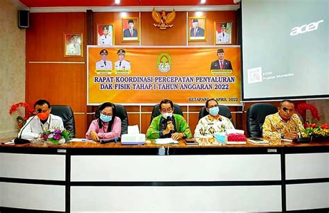 Rapat Koordinasi Percepatan Penyaluran Dak Fisik Tahap Tahun Anggaran