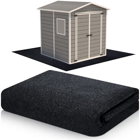 Haull Outdoor Storage Shed Floor Mat Waterproof Outdoor Carport Mat