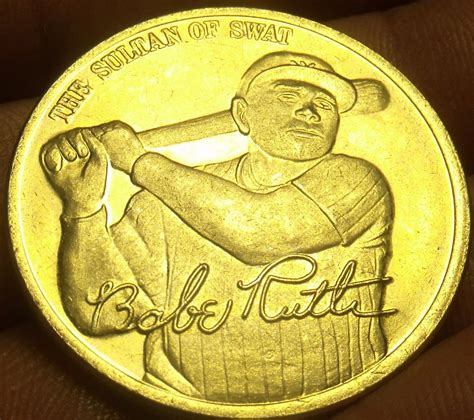 K Gold Plated Babe Ruth The Sultan Of Swat Lifetime Statistics