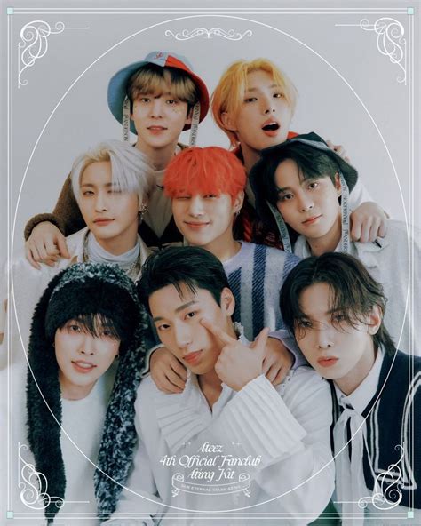 Ateez Gl Ckskarten Plakat Fotobuch