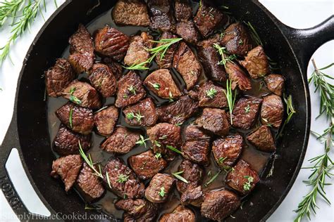 Easy Recipe Delicious Garlic Herb Steak Bites Prudent Penny Pincher