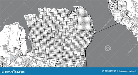 Posadas Argentina City Map In Retro Style. Outline Map Vector Illustration | CartoonDealer.com ...