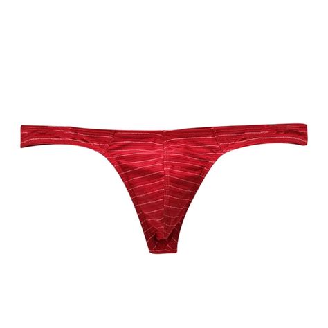 Biziza Pouch Underwear For Men Briefs Sexy Low Rise G String T Back