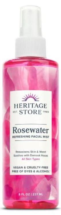 Heritage Store Rosewater Refreshing Facial Mist 1source