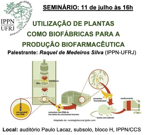 SEMINÁRIO Utilização de plantas como biofábricas para a produção