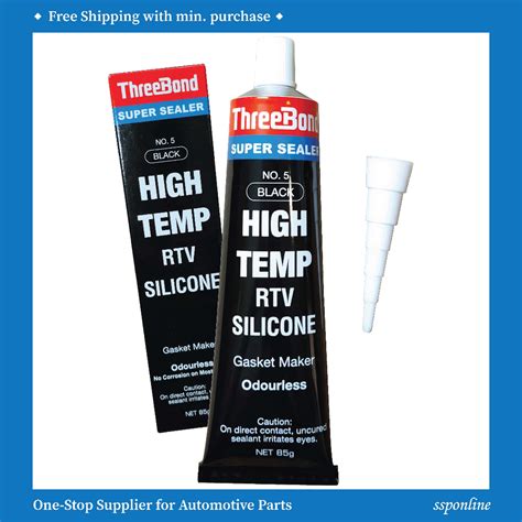 Threebond No Super Sealer Rtv Silicone Black G Shopee Singapore