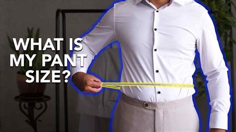 How To Measure Your Waist Finding The Perfect Pant Size For Men Youtube