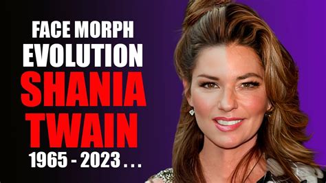 Shania Twain Transformation Face Morph Evolution 1965 2023