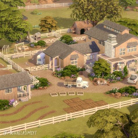 Big Generations Ranch Exterior The Sims Speed Build No Cc