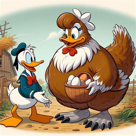 Donald Duck Meets Clara Cluck By Mnwachukwu16 On Deviantart