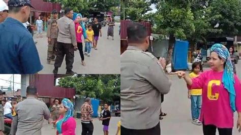 Sosok Emak Emak Viral Tampar Polisi Di Makassar Marah Lapak Mau