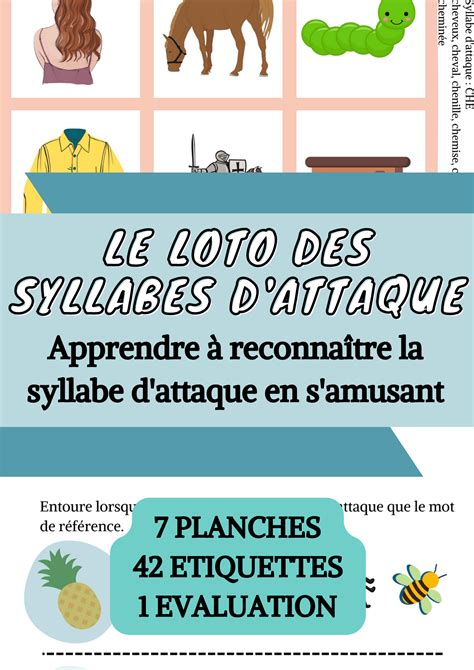 La syllabe d attaque en Maternelle MS GS de 4 à 6 ans