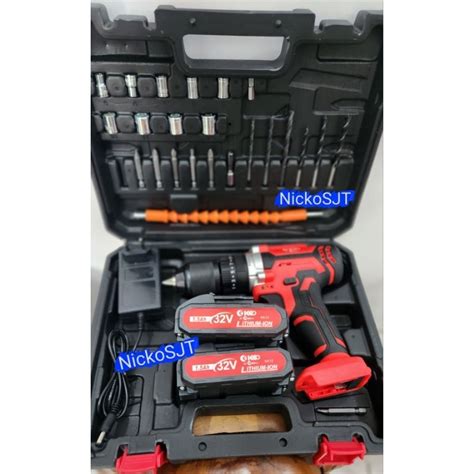 Jual Mesin Bor Cas Beton M Set Impact Tembok Hammer Drill Charger