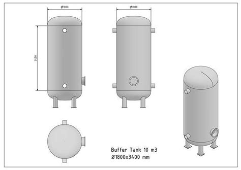 Buffer Tank 10 M3 3d Model Cgtrader