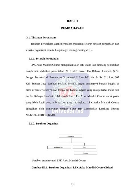 Pdf Bab Iii Pembahasan Repository Bsi Ac Id B Mengarsip Surat