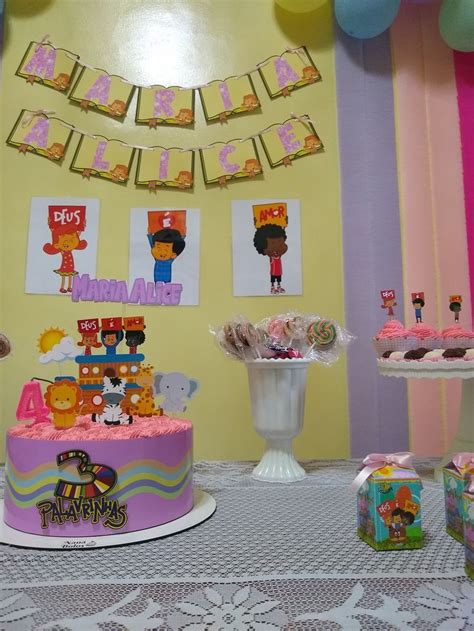 Detalhe Bolo Decoração de festa de aniversário infantil Festa de