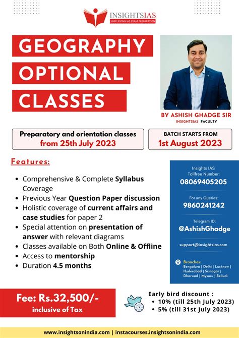 Admissions Open Insightsias Geography Optional Classes 2024 Insights Ias Simplifying