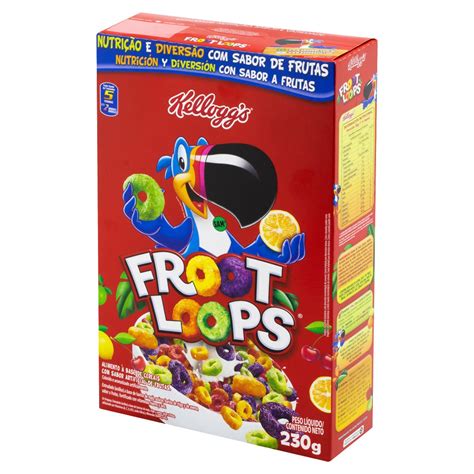 Cereal Matinal Frutas Kelloggs Froot Loops Caixa 230g Biscoitolandia