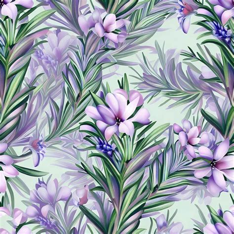 Download Beautiful Rosemary Floral Pattern Rosemary Garden Royalty-Free ...