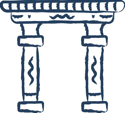 arch hand drawn vector illustration  vector art  vecteezy