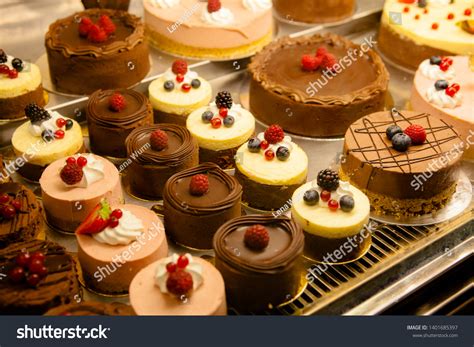 Various Different Types Sweet Cakes Pastry Stock Photo 1401685397 ...