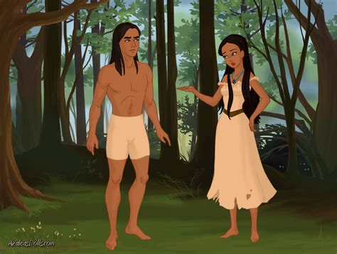 Kocoum and Pocahontas by esmeraldabelle13 on DeviantArt