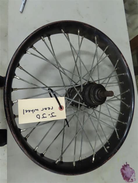 Lot N Harley Davidson Model J Jd Rear Wheel Vanderbrink Auctions