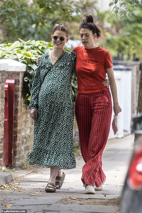 Pregnant Rose Leslie Showcases Her Growing Bump As She Joins Her Sister