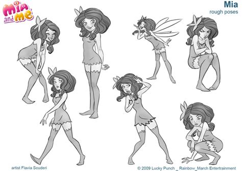 Mia and Me_Mia_rough_poses_Scuderi by Skudo on DeviantArt | Character ...