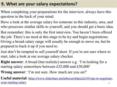 What Is Your Salary Expectation Sample Answer For No Experie