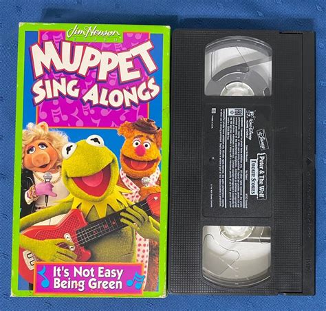 Muppet Sing Alongs Jim Henson It S Not Easy Being Green Vhs Tape