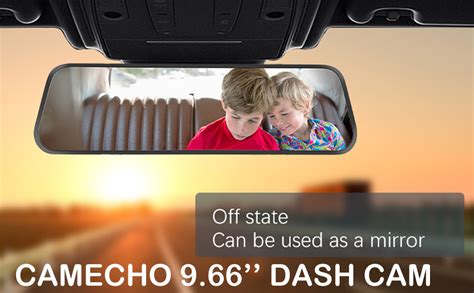 Camecho Mirror Dash Cam Backup Camera With Gb Card P Full