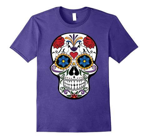 Day Of The Dead Tshirt Sugar Skull Dia De Los Muertos Tee T Shirt