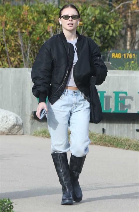 Monica Corgan in a Black Bomber Jacket Was Seen Out in Malibu – Celeb Donut