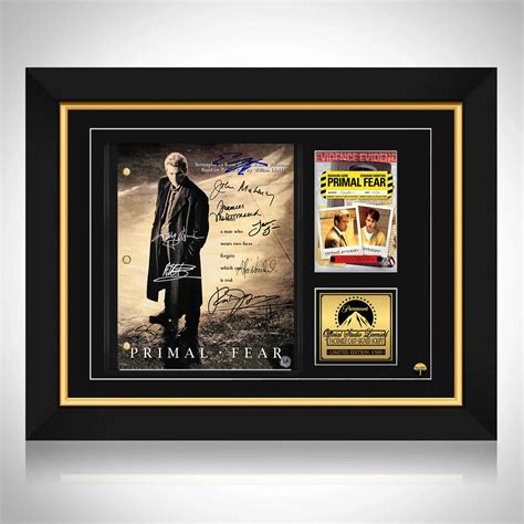 Primal Fear (1996) Transcript Limited Signature Edition Custom Frame ...